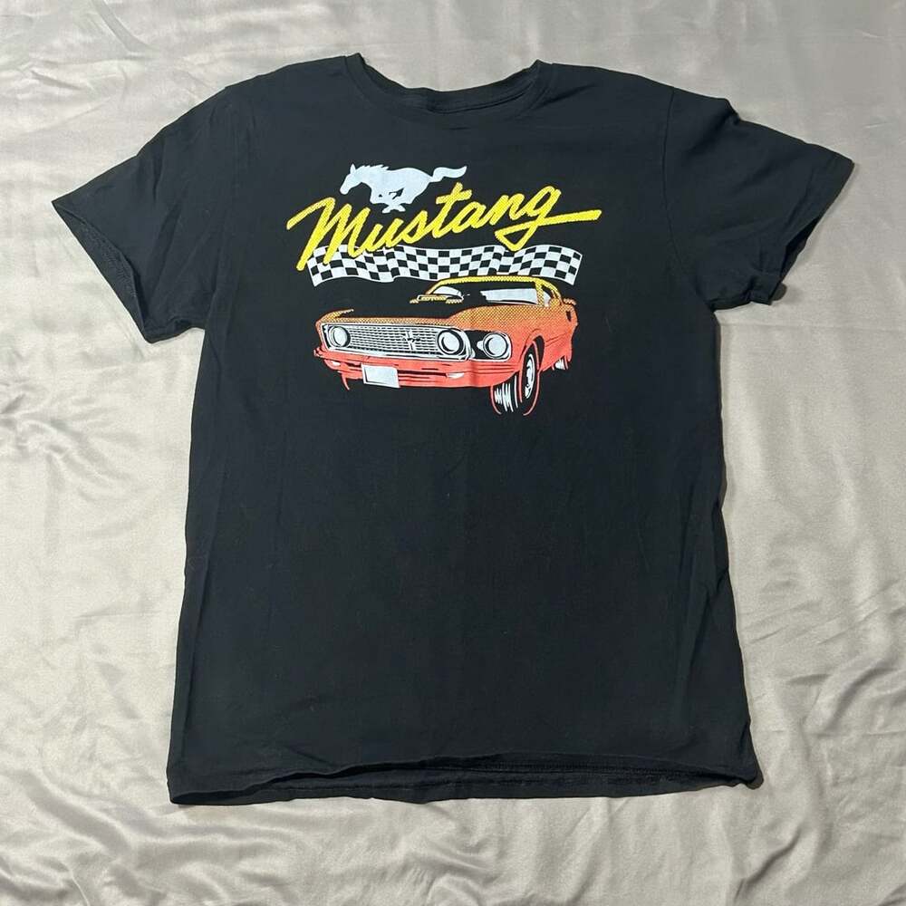 Ford Mustang Official Licensed Product Black Graphic T-Shirt